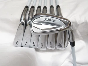 Used Titleist T350 Iron Set 6-PW+48*+53* Tensei Red Ladies Flex Graphite - Picture 1 of 9