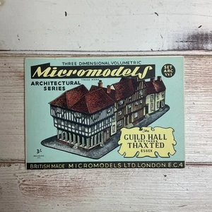 KIT CARTE MICROMODELS, SET ARCO XVI, SERIE ARCHITETTONICA, THE GILD HALL & COTTA - Foto 1 di 2