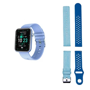 Color: BLUE - Advanced Smartwatch With Three Bands And Wellness + Activity Track - Picture 1 of 1