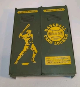 Vintage 1968 Lakeside Toys Baseball Karten Aufbewahrung Schließfach gebrochenes Scharnier - Bild 1 von 14