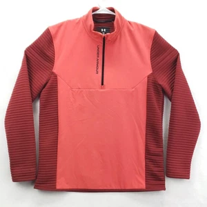 Under Armour Pullover Mens Large Quarter Zip ColdGear Storm Golf Ribbed - Picture 1 of 12