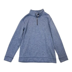 Old Navy Half Zip Knit Pullover Boys XL 14-16 heather blue mock neck - Picture 1 of 6