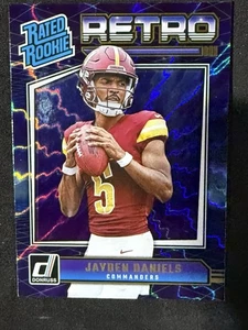Jayden Daniels Rc Retro Blue Shock Donruss NFL 2025 Washington Commanders - Bild 1 von 2