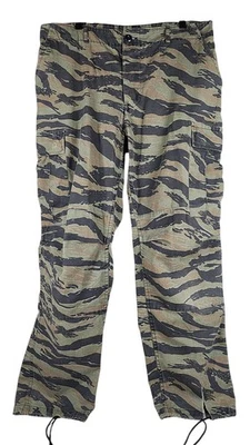 Tiger Stripe Camo Pants Military BDU Cargo Jungle Men’s Large Regular - Image 1 of 4