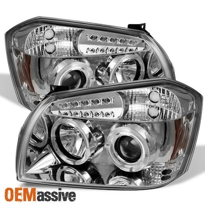 Fits 2005-2007 Dodge Magnum Dual Halo Projector LED Headlights Left+Right 2006 - Изображение 1 из 2