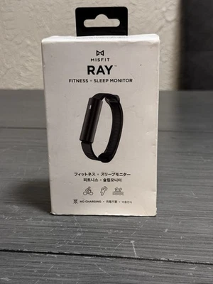 NUEVO Misfit RAY Fitness + Rastreador de Sueño Negro Gris con Baterías SELLADO Foto 1 de 4