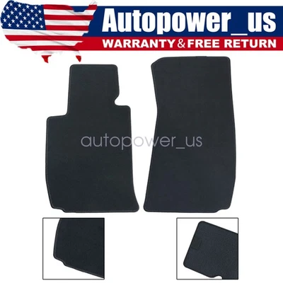 Alfombrillas delanteras de terciopelo negras para BMW Z4 E89 2009 2010 2011 Foto 1 de 4