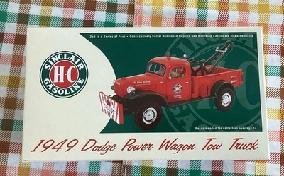 Grúa Dodge Power Wagon First Gear 18-3796 ~ 1949 Sinclair 1:30 nueva en caja Foto 1 de 4