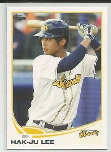 Tarjeta debut de ligas menores Hak-Ju Lee Tampa Bay Rays 2013 Topps Pro - Imagen 1 de 1
