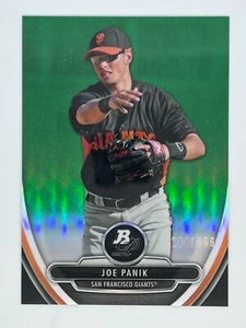 2013 Bowman Platinum Green Prospects Refractor Joe Panik /399 - Picture 1 of 2