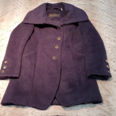 Guess Vintage Navy Single Breasted Wool Blend Long Peacoat Size Small S - Image 1 of 4