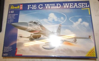 REVELL F-16 C Wild Weasel 1/48 Kit Modellino Nuovo gigillato - Immagine 1 di 2