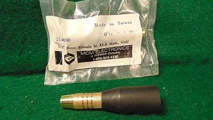 (1) MCM Audio 1/4" Female to XLR Male Gold Plated NOS - Picture 1 of 1