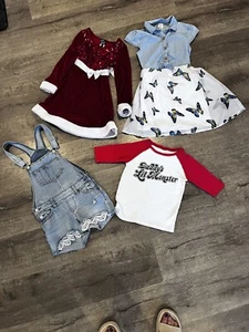 Lote de 4 piezas de ropa para niñas talla mediana 7-8 temporada mixta - Imagen 1 de 8