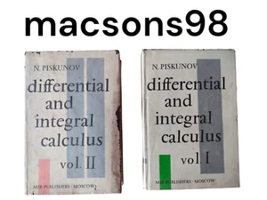 Differential and Integral Calculus Piskunov 2 Vols Mir Publishers Moscow 1964 - Foto 1 di 24