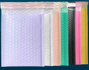 📦 Lot de 100 Enveloppes Bulles – 8 Tailles & 8 Couleurs Disponibles - Imagen 1 de 21