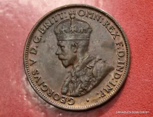1926 HALFPENNY SUPERB HIGHER GRADE OBVERSE LEGEND LUSTRE SCARCE #AB058 - Picture 1 of 10