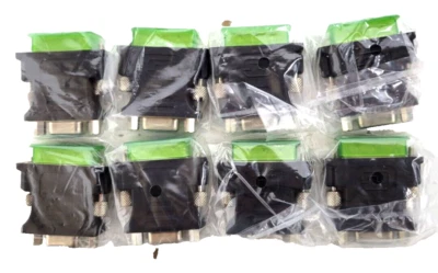 LOTE DE 8 - Adaptador Matrox DVI-A (M) a VGA (F) ADP-DVI-AF verde/negro Foto 1 de 4