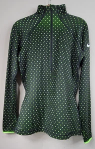 Nike Pro Pullover Damen mittelgrün 1/2 Reißverschluss laufen passend Kompression aktiv - Bild 1 von 10