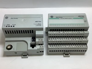 Allen Bradley FLEX I/O MODULE 1794-0B16 W BASE & CONTROL NET ADAPTER 1794-ACN15 - Picture 1 of 11