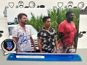 STEPHEN HILL ZACHARY KNIGHTON MAGNUM P.I. DUAL SIGNED 8X12 PHOTO-BECKETT BAS COA - Picture 1 of 6