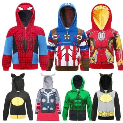 Women Mens Hoodie Pajama Costume Marvel Iron Man Spider Man Christmas Sweatshirt - Image 1 of 4
