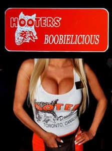 Hooters Uniform Boobielicious Name Tag Pin Dress Up Role Play Costume Accessory - Picture 1 of 2