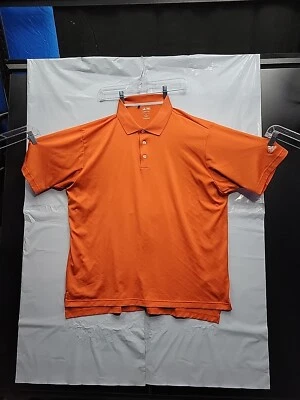 Adidas Performance Polo Golf Climacool оранжевый XL с бриллиантовым принтом короткий рукав - Изображение 1 из 4