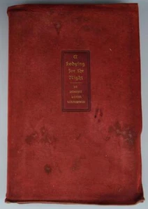 A LODGING FOR THE NIGHT BY ROBERT LOUIS STEVENSON 1902 - ROYCROFT SUEDE COVERED - Bild 1 von 11