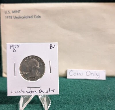 1978 D Washington Quarter Uncirculated from Mint Set - Image 1 of 2