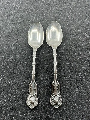 Пара столовых ложек Gorham Whiting Imperial Queen из чистого серебра с моно - Изображение 1 из 4