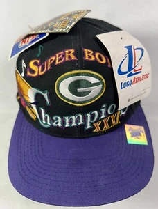 Vintage Green Bay Packers NFL Super Bowl XXXI Champions Snapback Cap New w Tag - Picture 1 of 8