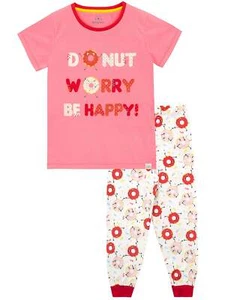 Donut Pijamas Niños Niñas 5 6 7 8 9 10 11 12 13 años PJs Ropa de noche Ropa de dormir - Imagen 1 de 7