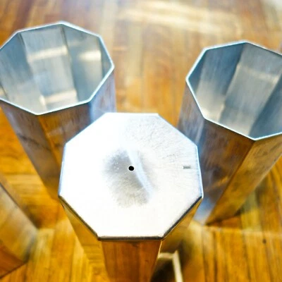 Octagonal Metal Pillar Candle Mold, Aluminum Candle Making Mold, Large Candle - Image 1 of 4