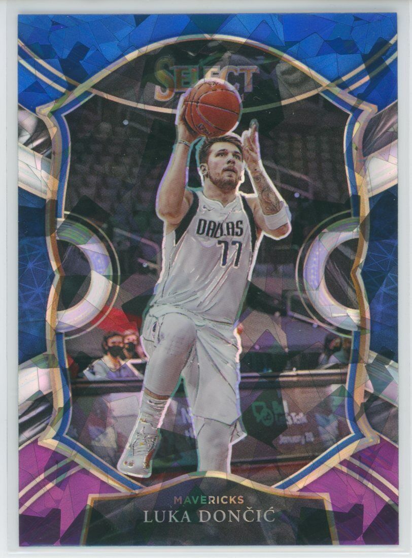 2020-21 Select Basketball Luka Doncic Concourse Level Blue White Purple Prizm 15