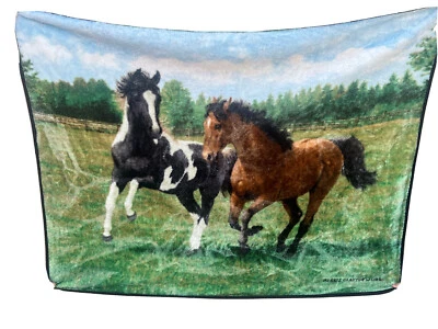 Manta de tiro de caballo felpa polar Persis Clayton Weirs Northwest Company 48x60 Foto 1 de 4