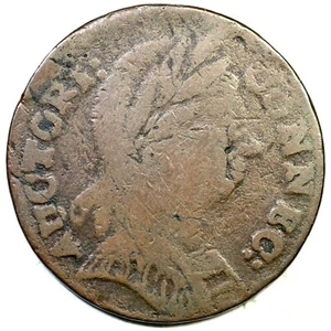 1785 M 3.5-B R-5+ Connecticut Colonial Copper Coin - Picture 1 of 2