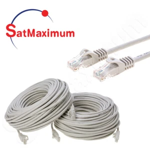 CAT6 Patch Cord RJ45 Ethernet Cable for Network Internet Router Modem Gray Lot - Picture 1 of 50