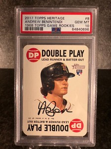 2017 Topps Heritage #8 Andrew Benintendi PSA 10 New Litehouse Label #1375