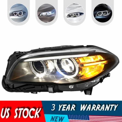 Left Side Xenon Headlight For Bmw 5 series f10 f18 528i 535i 550i m5 2014-2017 - Imagem 1 de 4