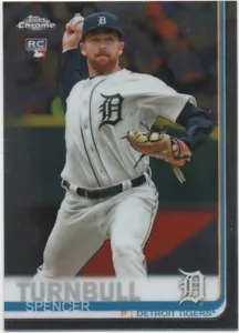 Spencer Turnbull 2019 TOPPS CHROME UPDATE BASEBALL Base RC #35 Tigers - Picture 1 of 2