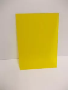 3 mm Frosted Perspex, Saffron Yellow (S2 ST53) Acrylic Sheet A5 A4 A3 panels - Picture 1 of 4