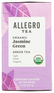 , Organic Jasmine Green Tea Bags, 20 Ct - Picture 1 of 12