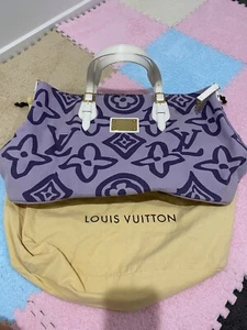 LOUIS VUITTON - LIMITED EDITION TAHITIENNE CABAS TOTE BAG - PURPLE CANVAS - Picture 1 of 23