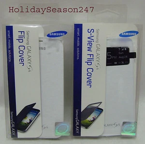 Original Samsung Flip Cover Design Snap-On Shell Case For GALAXY S4 Smart Phone - Picture 1 of 6