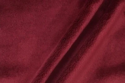 Faux Fur Soft Solid Minky Fabric By The Yard Biking Red - Image 1 of 4