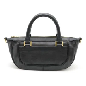 Used Louis Vuitton Epi Danube PM M58912 Black Leather Handbag Gold Hardware Rare - Picture 1 of 8