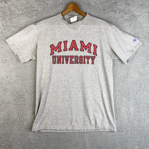 Champion Miami University Adult Medium Gray T-Shirt Cover