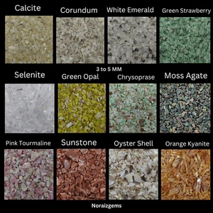 70+ Crushed Gemstone Coarse 3-5 MM Stone Coarse Crushed Stone Healing Powder - Picture 1 of 24