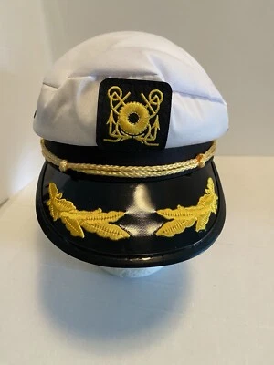 Gorra Náutica Sombrero de Yate Capitán Marinero Costero Elegante Capitán de Mar OSFM/Lrg Unisex Foto 1 de 4